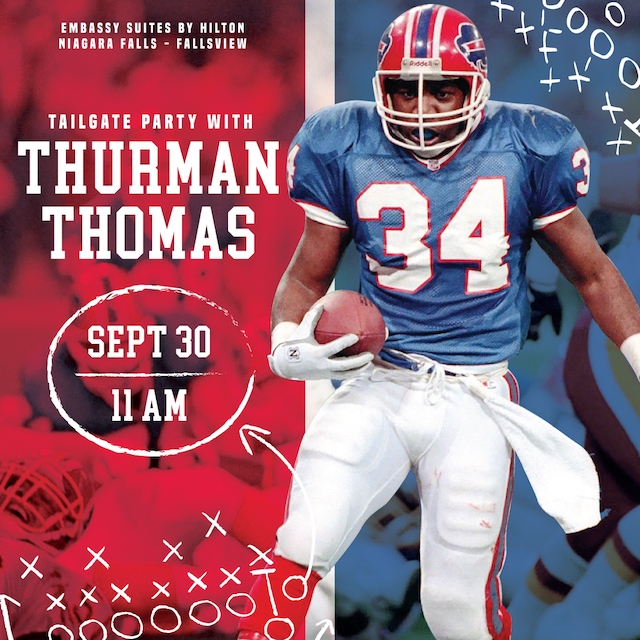 Tailgate Party With Thurman Thomas- The Keg Steakhouse + Bar